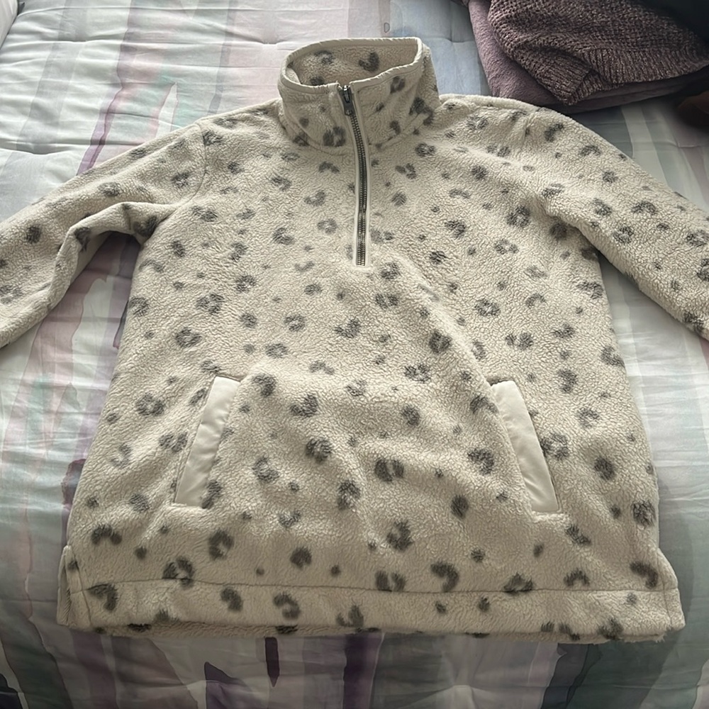Abercrombie & Fitch Sherpa Quarter Zip